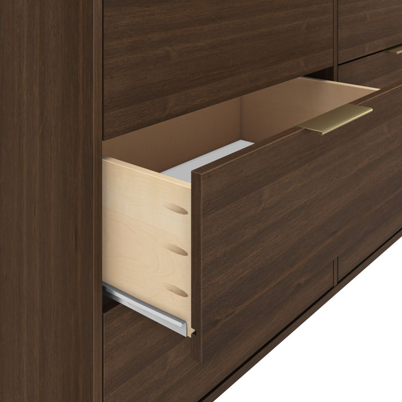 Commode 6 tiroirs l 59,5 po, Noyer