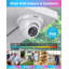 Système de caméra de sécurité 8ch 1 080p dvr, 8 x 2Mp dôme extérieur câblé, détection de mouvement