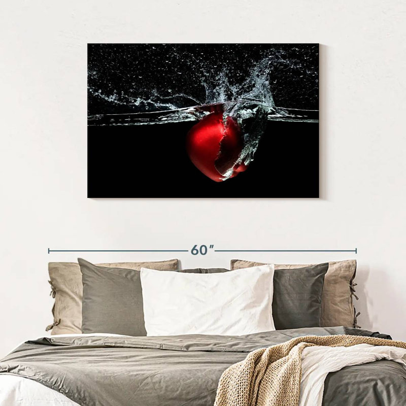 Yarlin Apple Water Splash, 30" H x 45" W