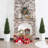 Adcock Faux Cedar Topiary Tree 4FT - UV Resistant Fake Cypress Tree with Big Planter and Decorative Plants-968402524-968402521