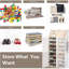 Armoire de rangement pour chaussures 32 paires empilables