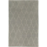 Gates Wool Geometric Area Rug in Neutral/Gray