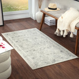 Copenhaver Power Loom Grey/Cream Area Rug