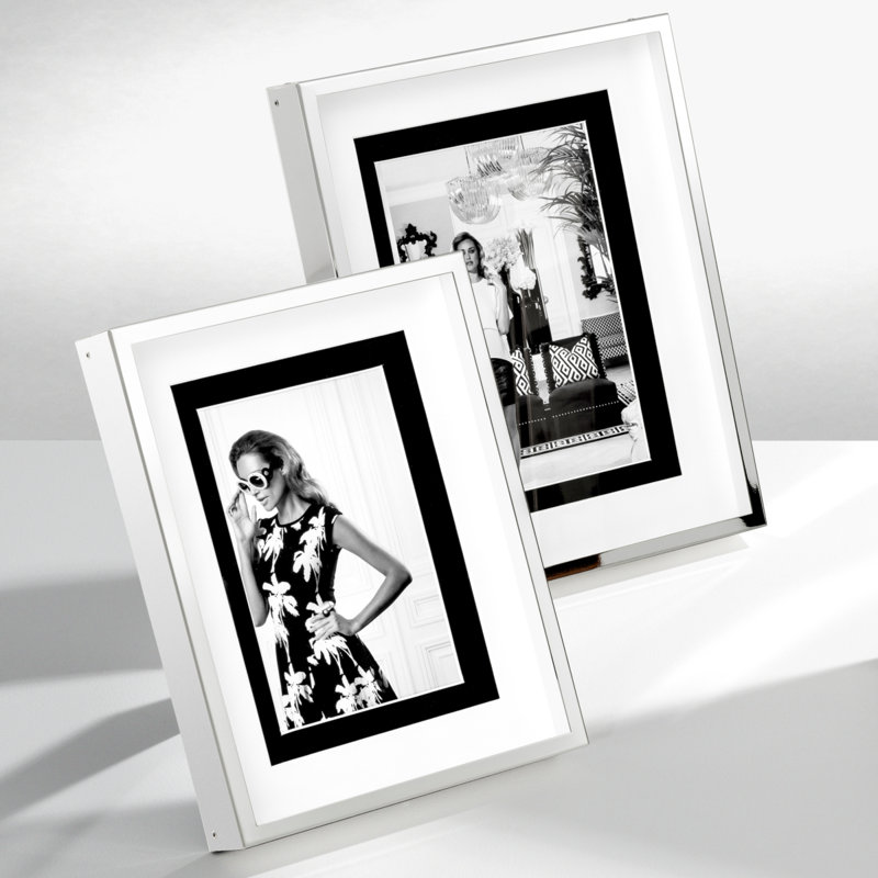 Cadre pour photo simple Airlene, Argent, 4 po x 6 po