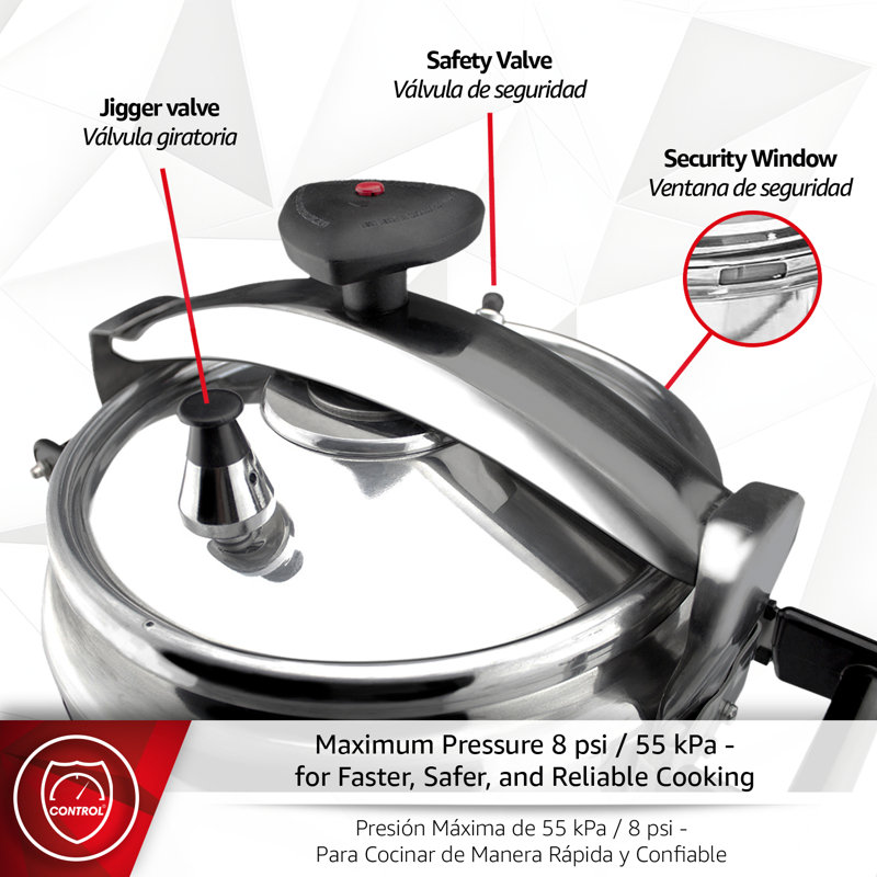 Autocuiseur en aluminium 23 pintes Magefesa Chef, 23 à quart