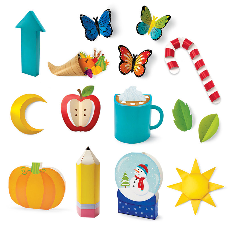 Ensemble de babillard 3D Pop Seasonal Accents