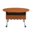 Round Lift-Top Coffee Table With Wheels, Metal Frame And Multi-Colour Lighting In 27.6"