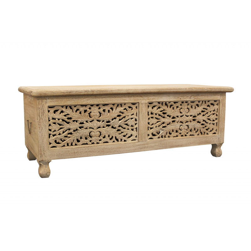 Solid Wood Storage Bench
