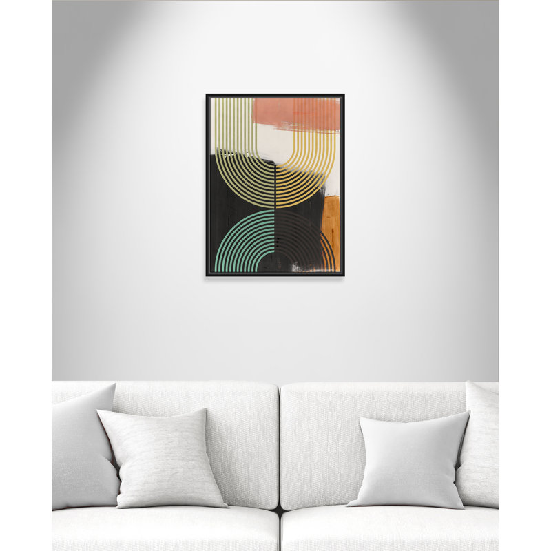 «Bolded II» par Isabelle Z, Toile avec cadre, Cadre flottant noir, L 19,5 po x H 25,5 po