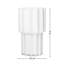  Vase en verre blanc nervuré 8 "pour décor floral Marais-1643443620