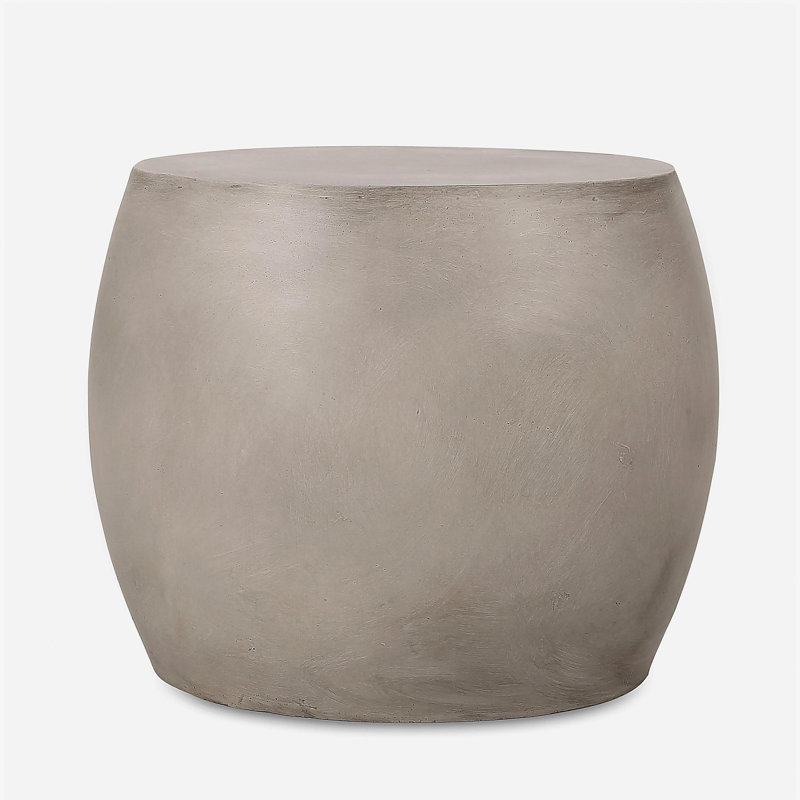 Table d'appoint d'extérieur en béton léger
