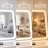 Portable LED Metal Mirror with U-Bracket, Travel Mirror, Touch Control, 3 Color Modes