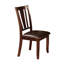 Ensemble de table de salle à manger et 6 chaises Demy, similicuir brun espresso-111450625
