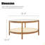 Ensemble de tables basses, tables d'appoint latérales