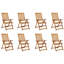 Patio Chair with Cushions Solid Wood Acacia-530213931