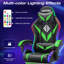 HOFFREE Fauteuil de jeu avec lumières DEL RVB et massage Fauteuil de jeu vidéo avec repose-pieds Fauteuil d'ordinateur inclinable ergonomique à haut dossier-1706982905