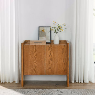 Walnut-Colored Sideboard, Buffet Cabinet With Storage, Rustic Storage Cabinet For Entryway, Hallway, Living Room, Kitchen, Dining Room, 33.9"×15"×31.5 by Dakota Fields