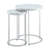Irene Round Marble Top Nesting End Table with Metal Base-1961824992