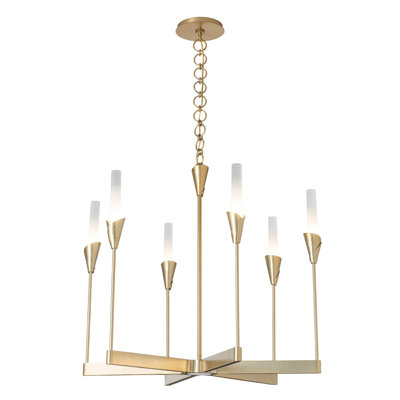 Lilium Chandelier - 6-Light - Dark Smoke
