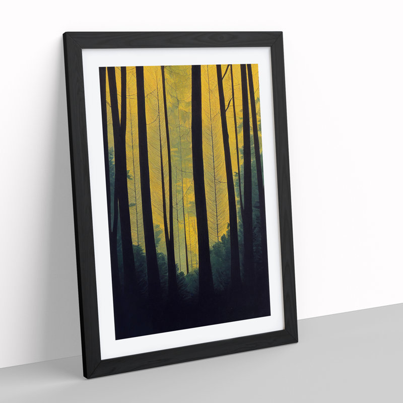 XC1022-4183X Stellar Forest - Wrapped Canvas Print, 64cm H x 46cm W x 2cm D, Black Framed