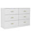 Modern White 6 Dresser - Functional & Spacious For Bedroom Use Antique White, Build, Versatile Storage