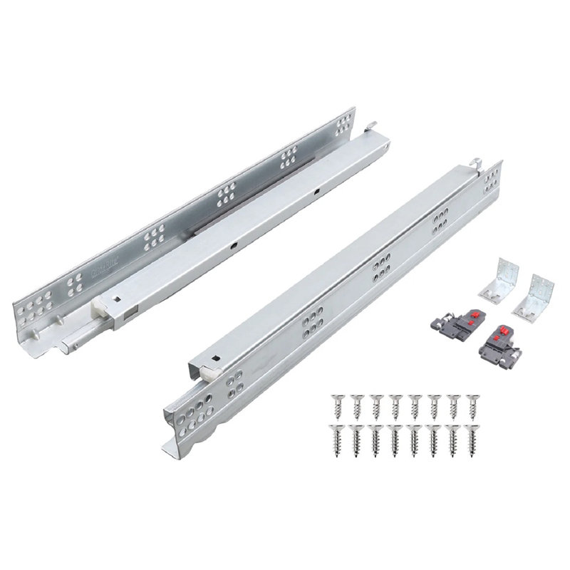 21" Full Extension Soft Close Undermount Drawer Slide Kit - 1 Pair