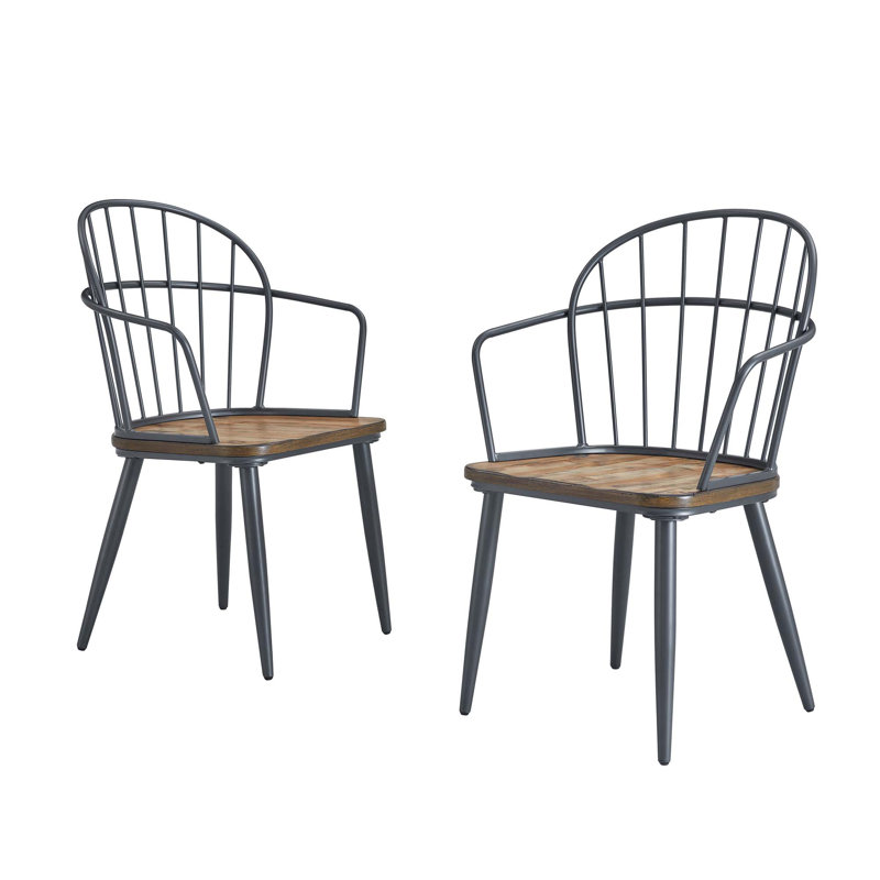 Chaise de salle à manger d'intérieur avec pieds en métal, bouleau clair