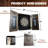Bellevue Premium Bristle Dartboard and Cabinet Set with Darts