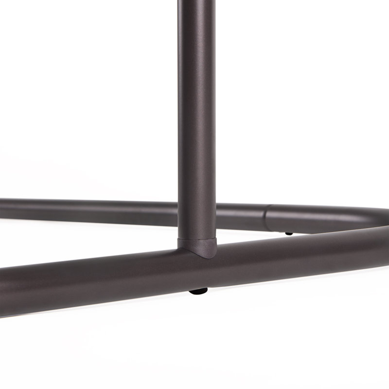 Utopia Alley Rustproof Aluminum Hoop Shower Rod With Ceiling Support for Clawfoot Tub, 54 Inch Extra Large Size by 26 Inch