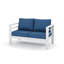 Causeuse en aluminium avec coussin-106035407-106035406
