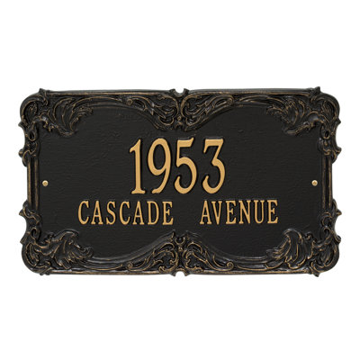 Signature Series 2-Line Wall Address Plaque