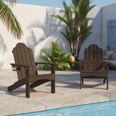 Chaise Adirondack en plastique Hackneyville