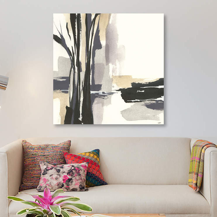 « placid i », impression sur toile, H 12 po x l 12 po x P 1,5 po, Toile tendue, Pas de tapis