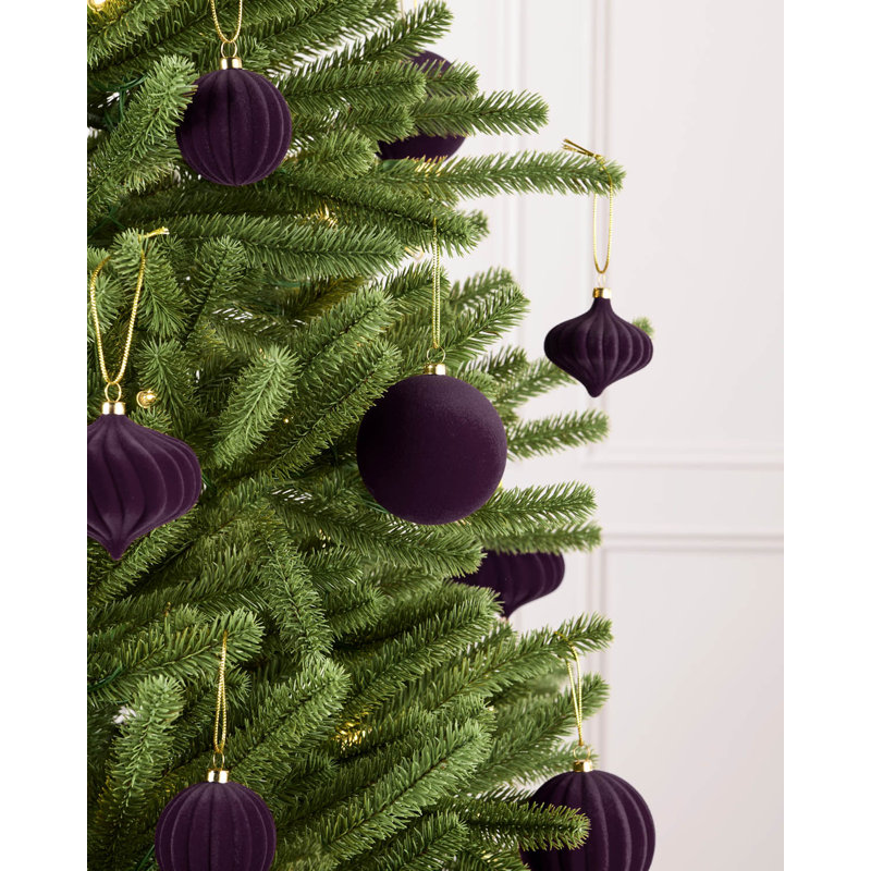 25cm Polystyrene Bauble, black