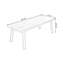 Bureau rectangulaire en bois massif 70,87 "noyer-855357373