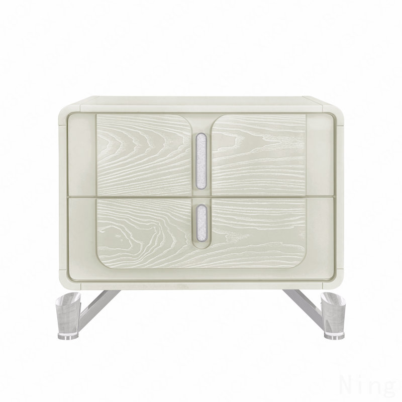 Table de chevet beige Nora