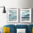 Distant Drama I - Matted and Framed Under Acrylic Glass, Set of 2, Large Living Room Wall Art-1811323206-1811322443