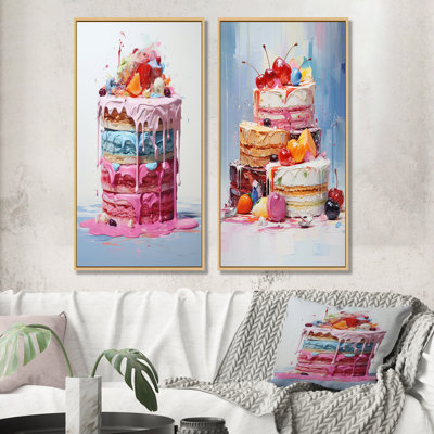 Popart Cake Dessert Sugar Rush - Desserts Wall Decor Set Of 2