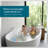 SUPPLYGIANT Tub Spout 1/2" FIP Nose Thread Bathtub Faucet With Diverter Universal 4-Way Fit Chrome Plated Finish-128779054