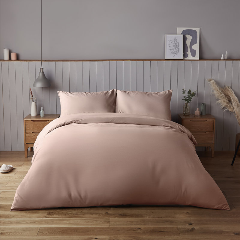Silentnight Supersoft Duvet Set, Kingsize - 2 Standard Pillowcases, Pink