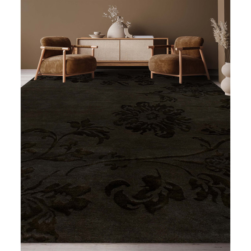 Floral Area Rug, Rectangle 6' x 9'