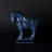 Blue Abstract Ceramic / Porcelain Decorative Object
