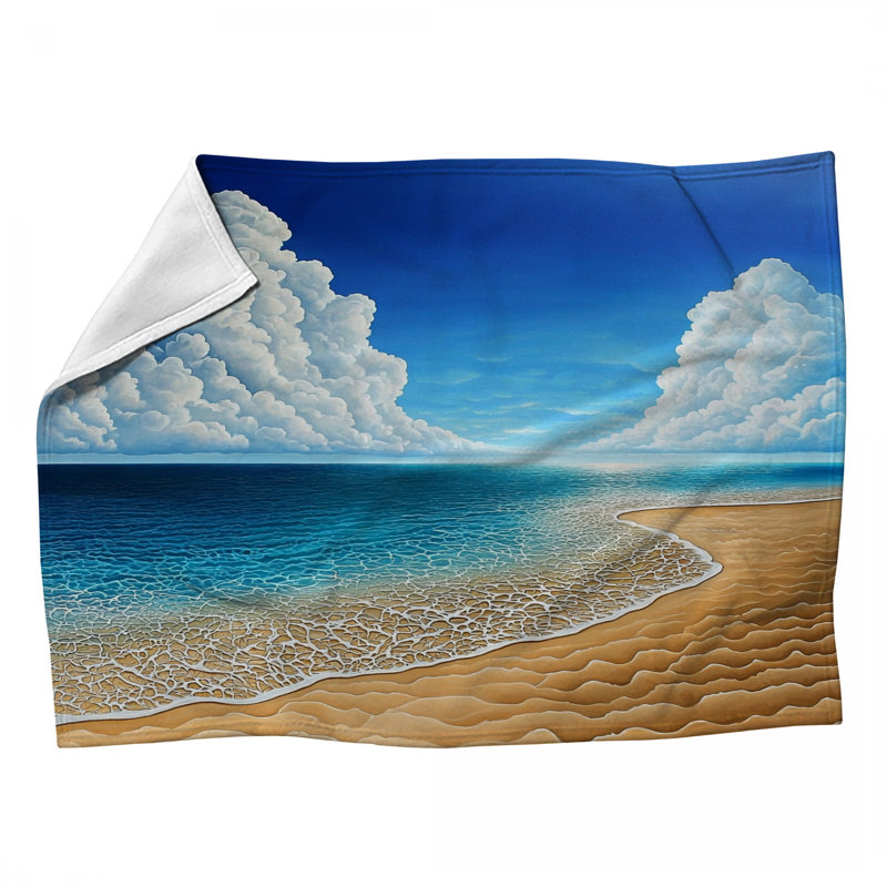 Jeté en molleton Beach, L 60 po x l 50 po