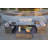 Moda 70 In. X 39 In. X 27 In. Rectangular Wicker Outdoor Gas Fire Pits Dining Set-1485193194