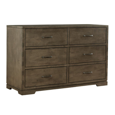 Jonathan 6-Drawer Contemporary Wood Dresser
