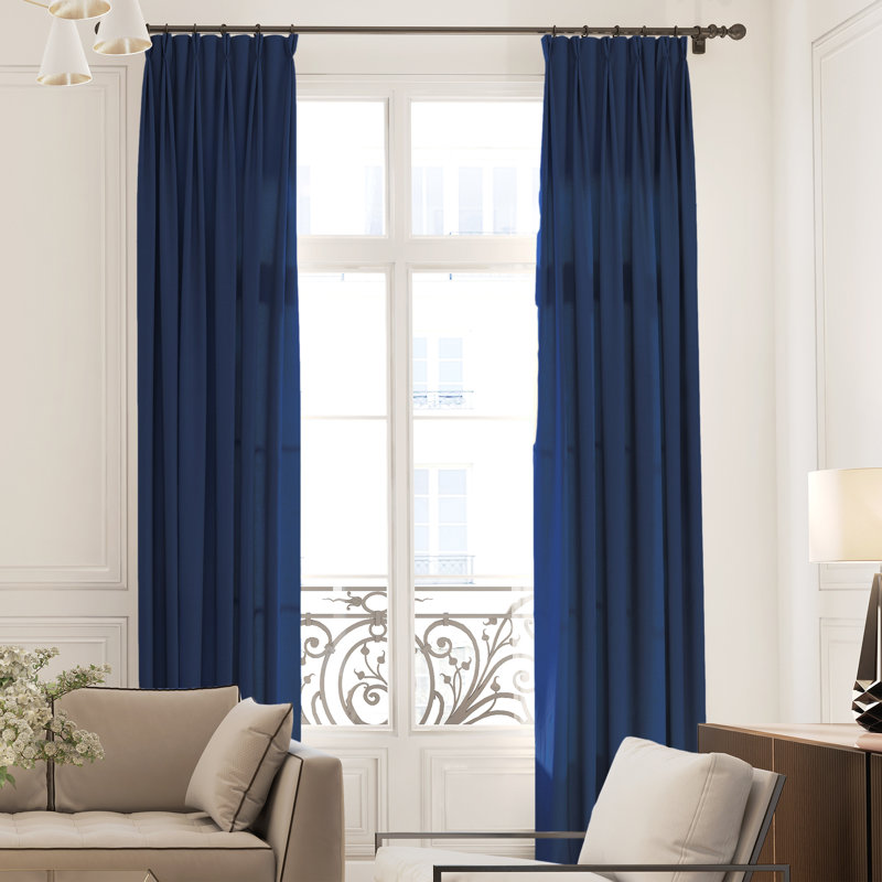 Kayenta Solid Blackout Indoor or Outdoor Curtains with Grommets - Gray - 52" x 120", 52" W x 120" L, Gray