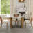 Modern Rectangular Sintered Stone Dining Table Set