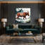 Art mural sur toile noir Wildlife Mountain-1941906598