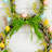22In. Artificial Easter Bunny Shaped Wreath