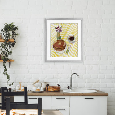 Table de déjeuner Pancake, reproduction encadrée sous verre